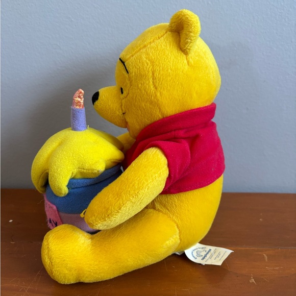 Disney - Winnie the Pooh “Happy Birthday” Honey Pot Plush 🍯 - Picture 6 of 10